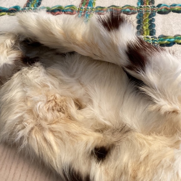 VINTAGE Genuine rabbit fur scarf - Picture 4 of 5